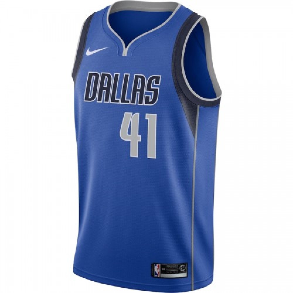 Men's Dallas Mavericks Dirk Nowitzki #41 Royal Swingman Jersey - Icon Edition-Pro Kit Vault | Brand New 26/27 Sports Jerseys